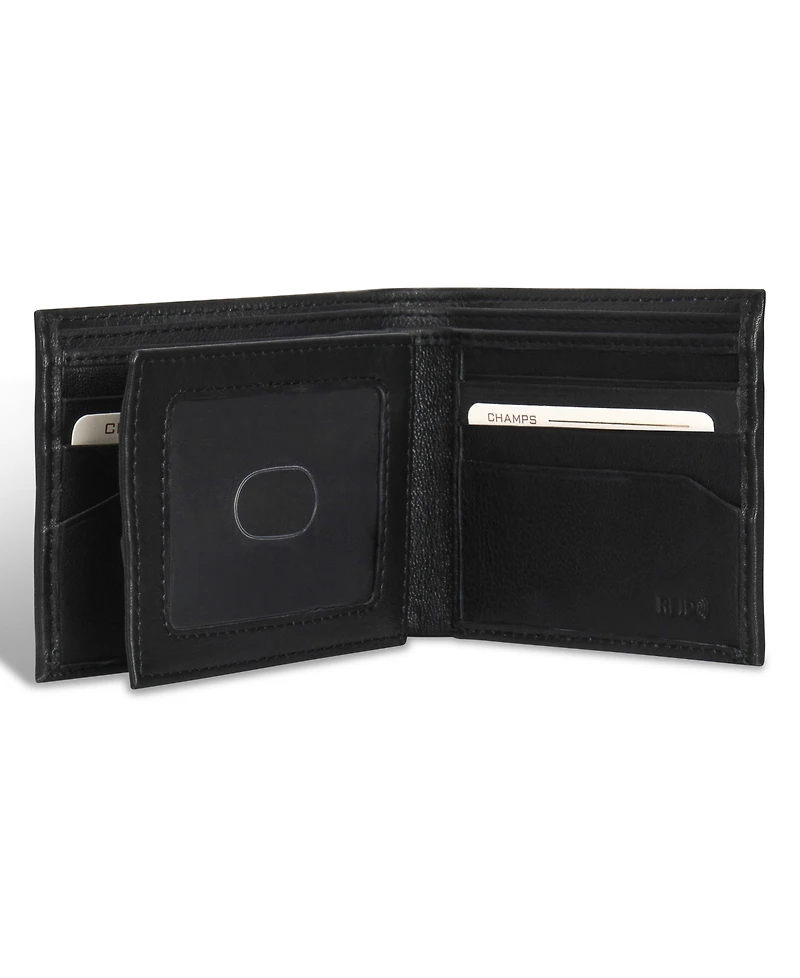 Champs Men's Classic Collection Leather Center-Wing Wallet