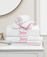Juicy Couture Neon Border Cotton 6-Pc. Bath Towel Set