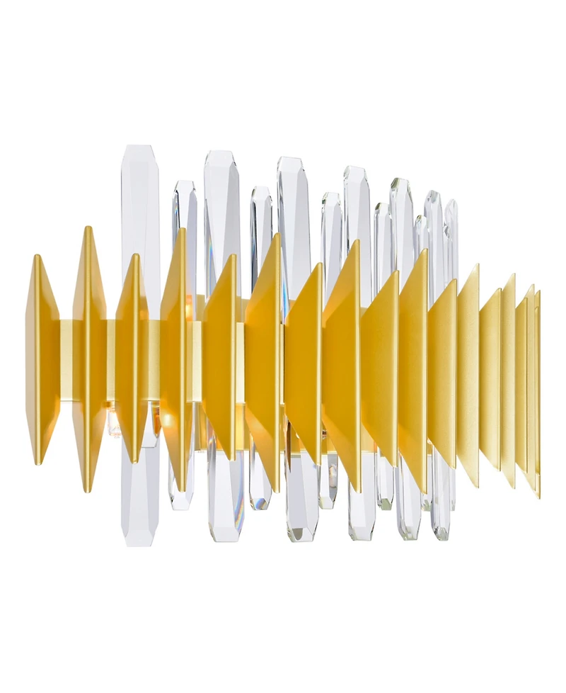 Cwi Lighting 12" Metal Cityscape 7 Light Wall Sconce