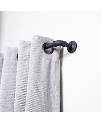 Kenney Bronn Industrial 3/4" Decorative Curtain Rod for Room Darkening