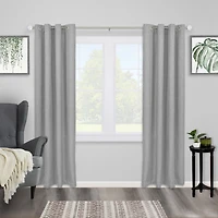 Kenney Clarissa 1-Inch Premium Decorative Curtain Rod in Brushed Nickel with Diamond Finials