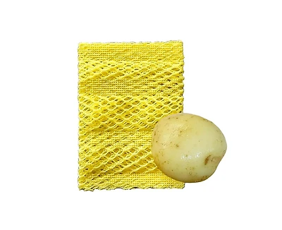 Cornssil Kproduct4u K-cornssil Potato & Vegetable Peeling Pla Scrubber, Yellow, 4 pcs