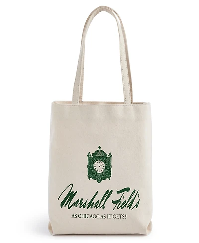 Dani Accessories Marshall Field's Logo Canvas Tote Bag, Macy's Exclusive