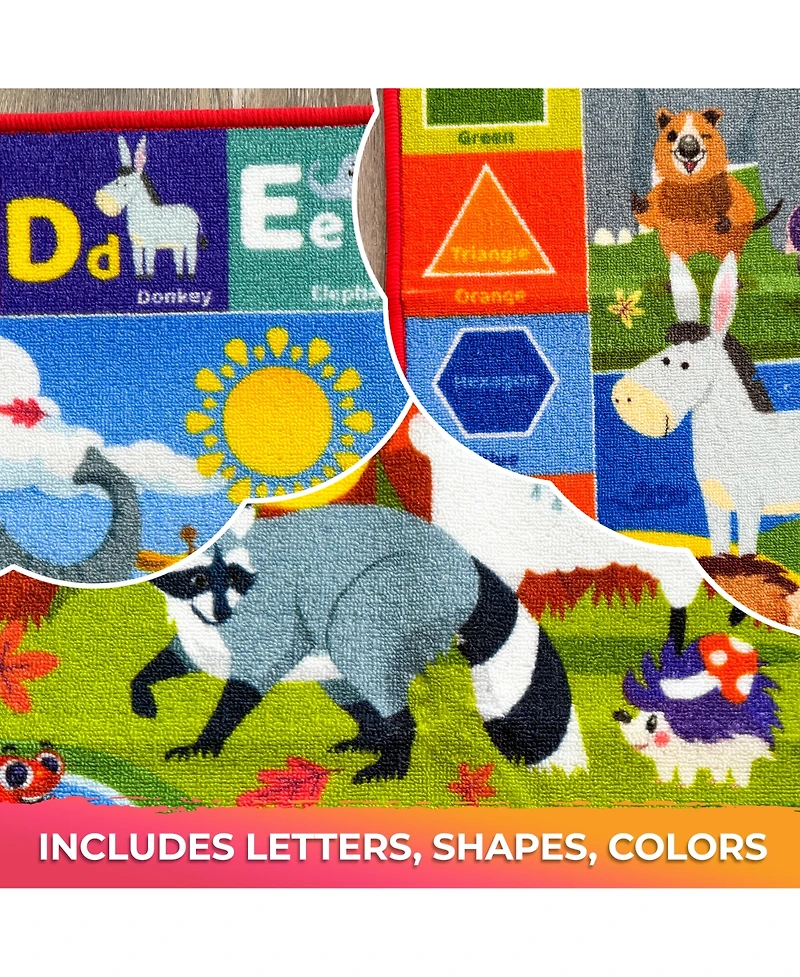 Quokka 78x59 Abc Classroom Rug for Kids - Alphabet Learning Area