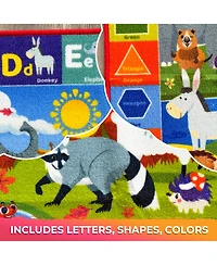 Quokka 78x59 Abc Classroom Rug for Kids - Alphabet Learning Area
