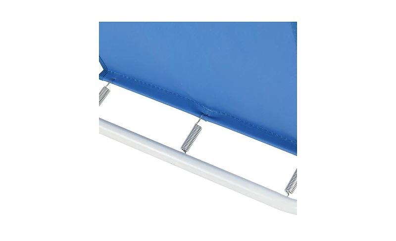 Slickblue Blue Oxford Cloth Iron Outdoor Beach Chair – Lightweight and Durable for Relaxing by the Water