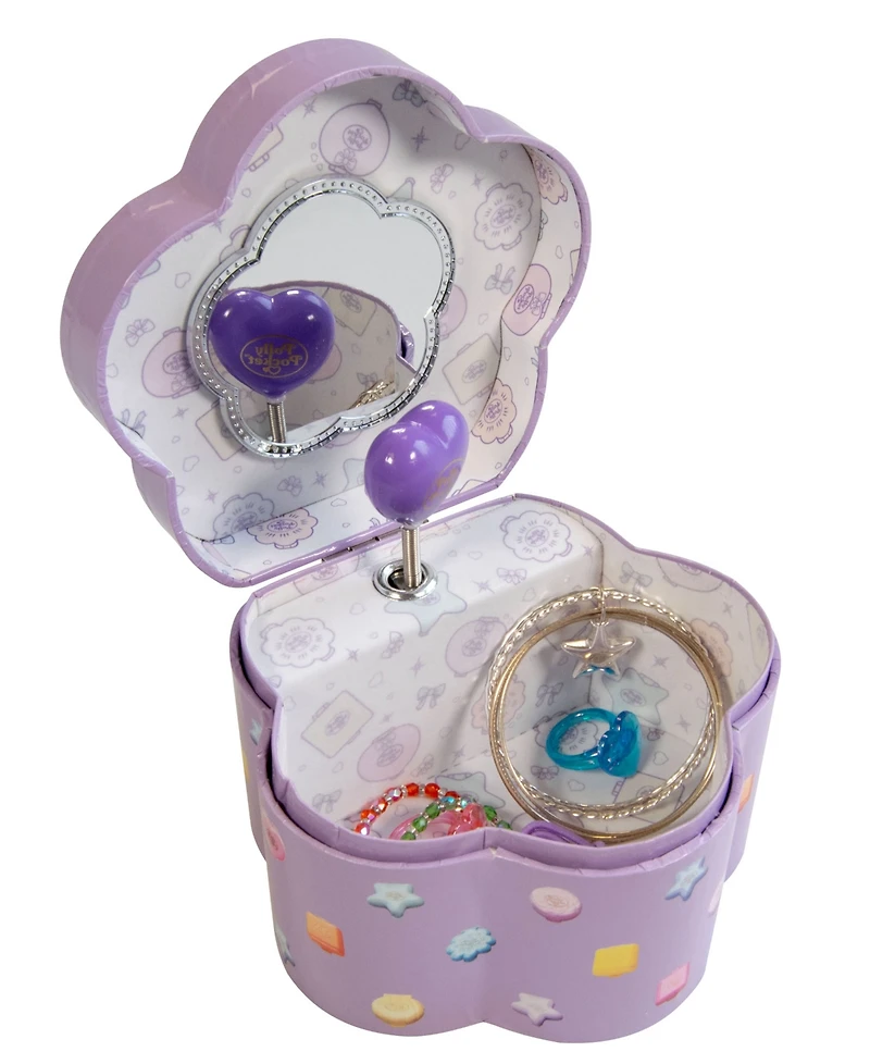 Mele & Co Polly Pocket Flower Musical Jewelry Box