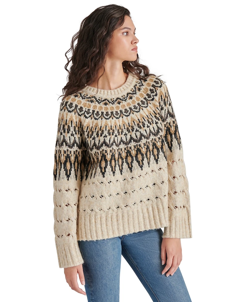 Steve Madden Women's Suzette Fair Isle Sweater
