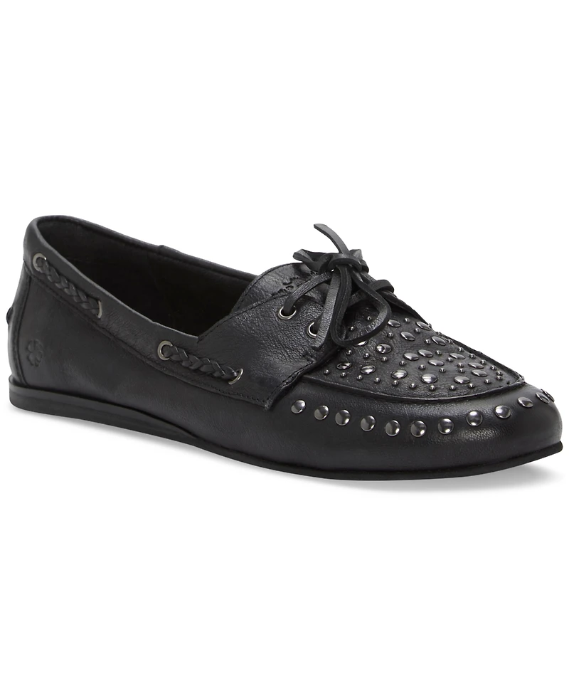 Lucky Brand Women's Timini Studded Moccasin Boat Shoe Loafers