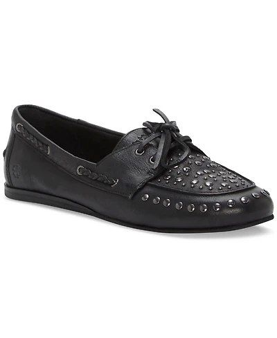 Lucky Brand Women's Timini Studded Moccasin Boat Shoe Loafers