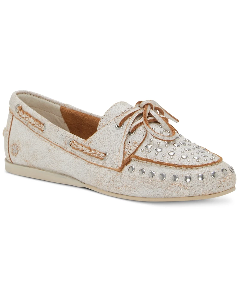 Lucky Brand Women's Timini Studded Moccasin Boat Shoe Loafers