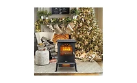 Slickblue Infrared Electric Fireplace Heater - Electric Fireplace Stove for Home Heating