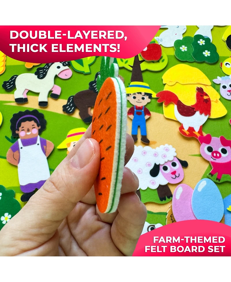 Quokka Felt Board for Kids 3-5 Years Old - Social Emotional Preschool Learning