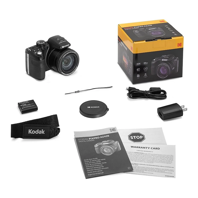 Kodak Pixpro AZ425 Astro Zoom 20MP Full Hd Digital Camera, Black