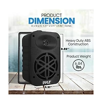 Pyle 5.25” 2-Way Indoor/Outdoor Speaker System - 1/2” High Compliance Polymer Tweeter
