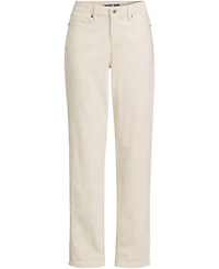 Lands' End Women's Denim Mid Rise Boyfriend Jeans