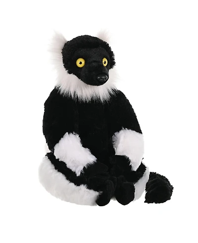 Wild Republic Cuddlekins Black & White Ruffed Lemur Stuffed Animal, 12 Inches