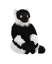 Wild Republic Cuddlekins Black & White Ruffed Lemur Stuffed Animal, 12 Inches