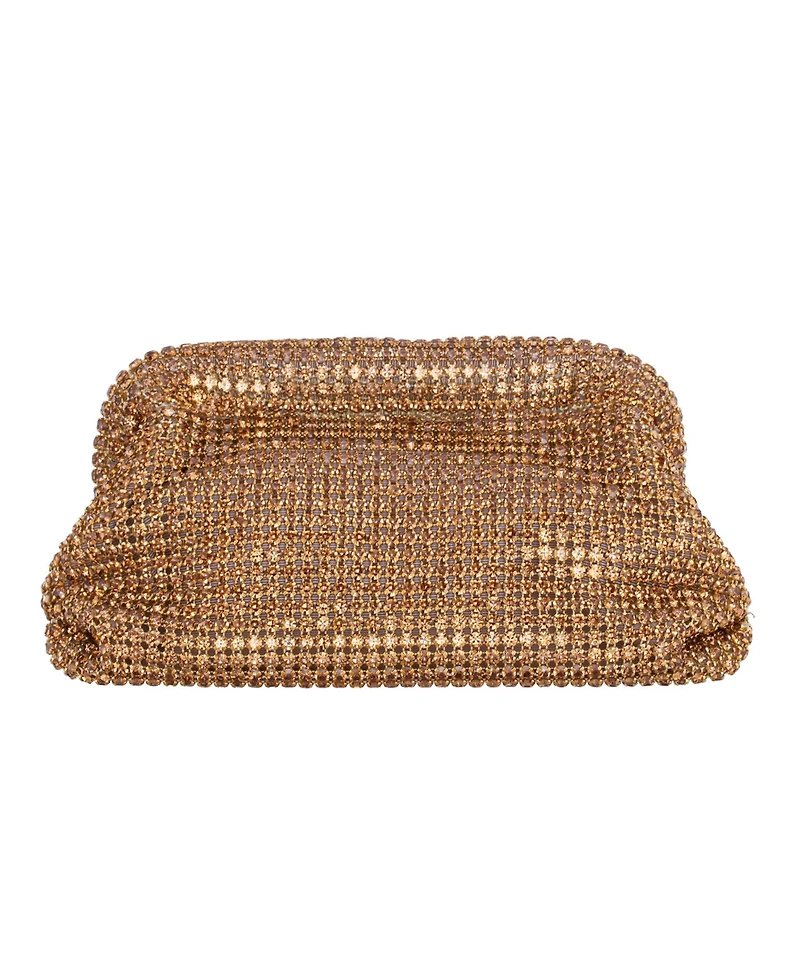 Nina All Over Crystal Frame Magnet Clutch