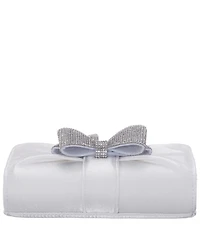 Nina Tiered Crystal Bow Flap Clutch