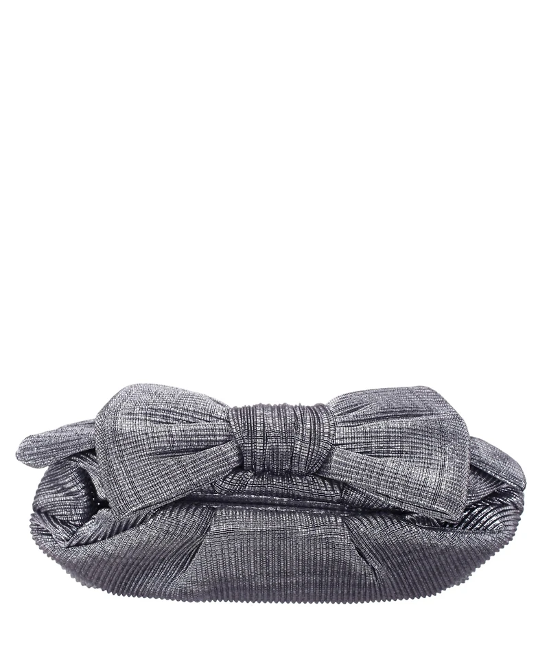 Nina Pleated Metallic Frame Magnetic Clutch