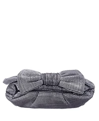 Nina Pleated Metallic Frame Magnetic Clutch