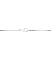 Diamond Border Diamond-Cut Heart Pendant Necklace (1/4 ct. t.w.) in Sterling Silver