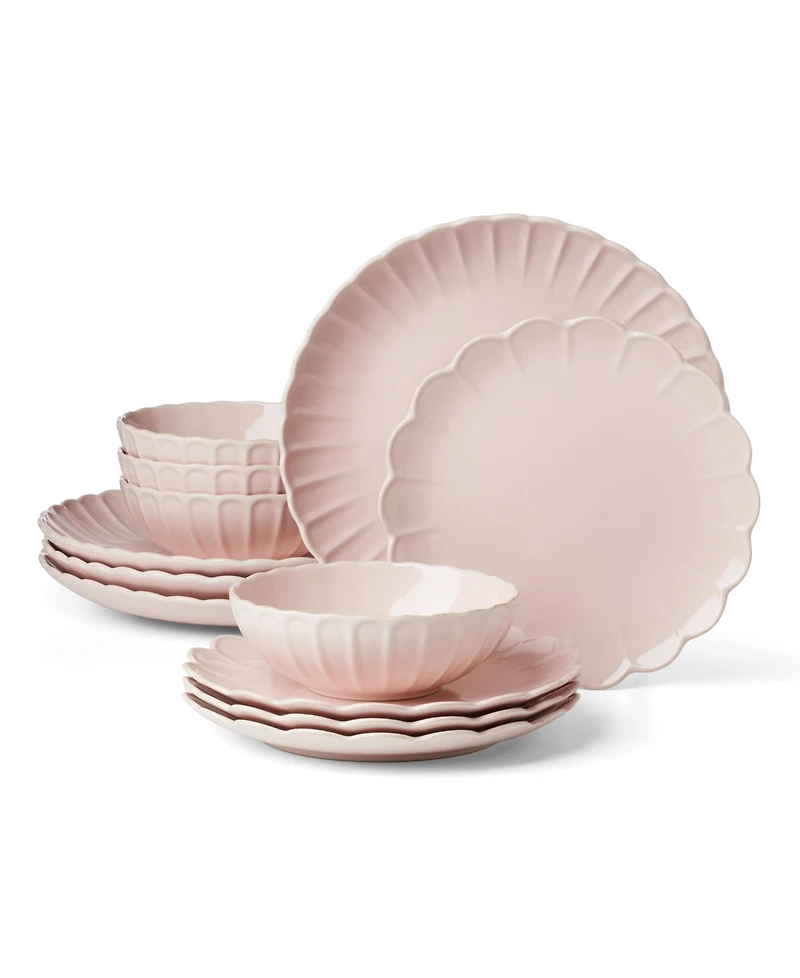 Lenox French Perle Scallop 12 Pc. Dinnerware Set, Service for 4