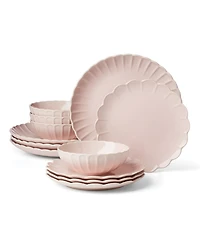 Lenox French Perle Scallop 12 Pc. Dinnerware Set, Service for 4