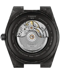 Tissot Men's Swiss Automatic Prx Powermatic 80 Black Rubber Strap Watch 40mm