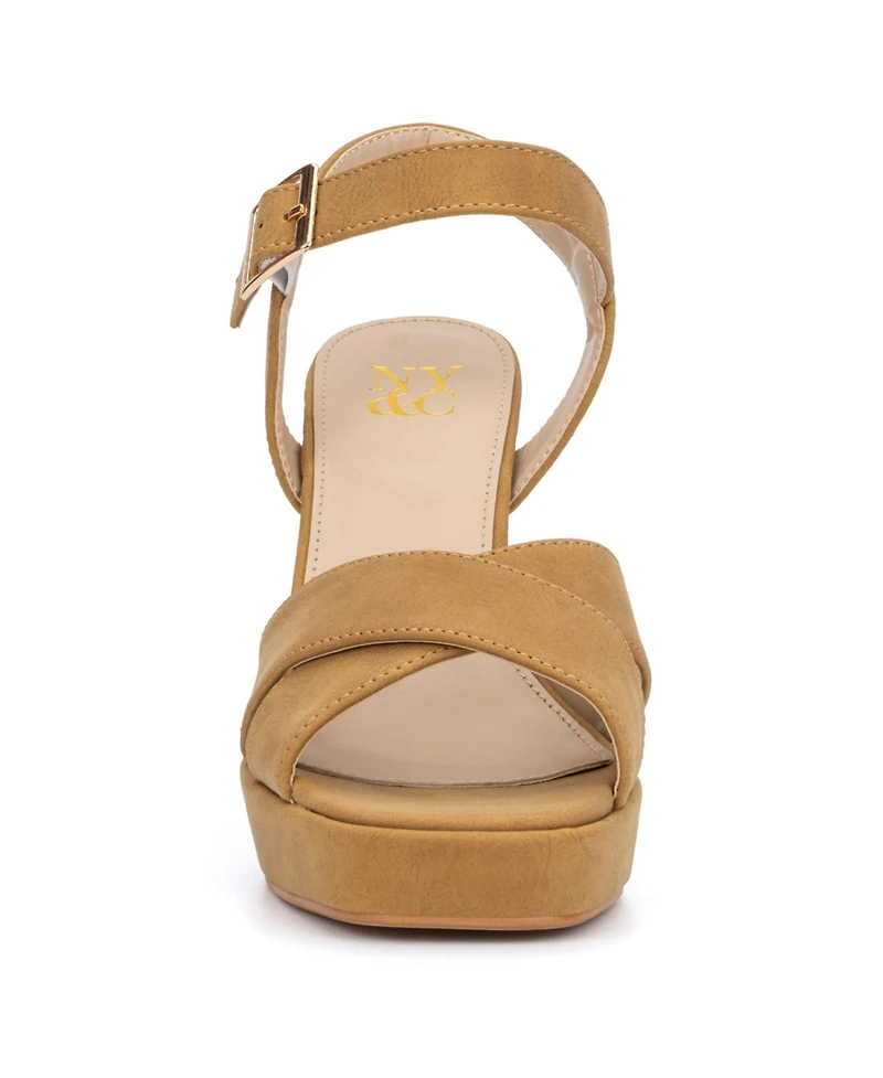 New York & Company Women's Adalia Platform Heel Sandal