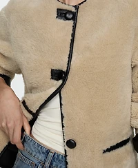 Mango Women's Appliques Coat