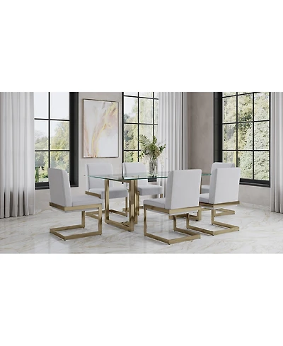 Emila 7 Pc. Dining Set (Rectangular Table & 6 Chairs), Created for Macy's