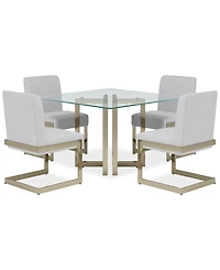Emila 5 Pc. Dining Set (Square Table & 4 Chairs), Created for Macy's
