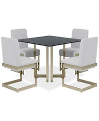 Emila 5 Pc. Dining Set (Square Table & 4 Chairs), Created for Macy's