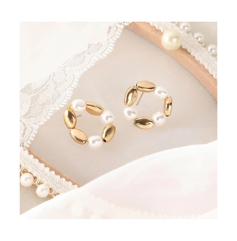 Sohi Women's The Loop Stud Earrings