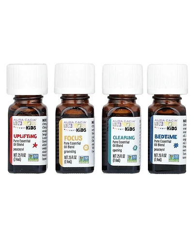 Aura Cacia Kids Aromatherapy Essential Oil Blends Kit, 1 Ea