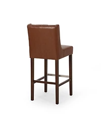 Set of 2 Bar Stools with 30.5" Seat Height and Backrest, Perfect for Kitchen Island or Home -The Pop