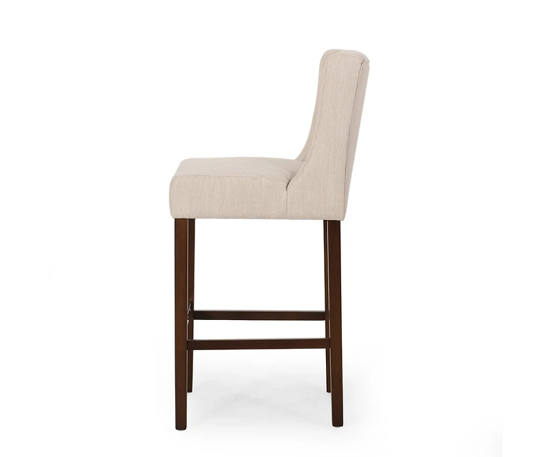 Set of 2 Counter Height Bar Stool with Backrest,Bar Chairs for Kitchen Island or Home Bar-The Pop