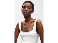 Double Stranded Necklace With Freshwater Pearls