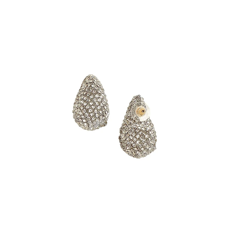 Sohi Women's The Medium Cristal Teardrop Stud Earrings