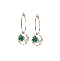 Sohi Women's The Under-The-Sea Hoop Earrings