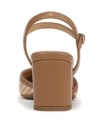 Naturalizer Wave Square Toe Ankle Strap Pumps