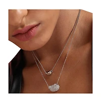 Sohi Women's Bling Bean Multi-Strand Necklace