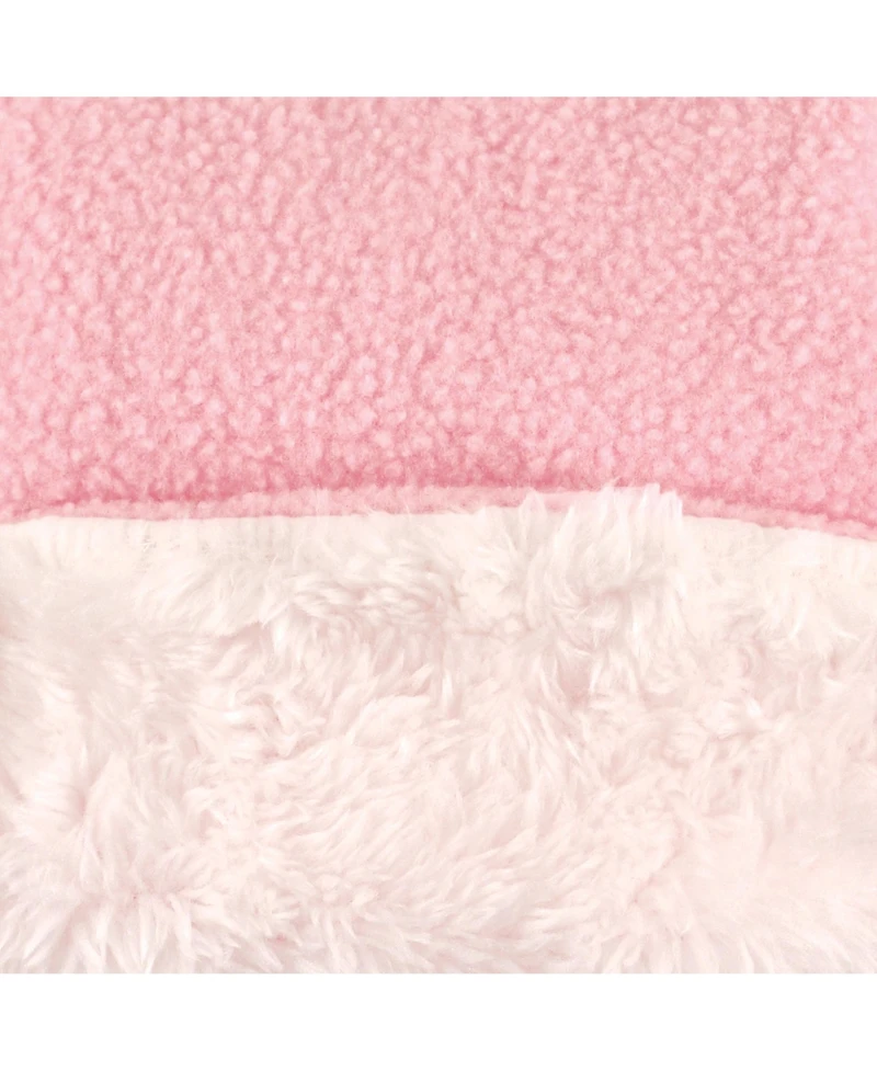 Hudson Baby Toddler Girls Fleece Trapper Hat and Mitten Set