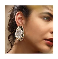 Sohi Women's The Lilypad Drop Earrings