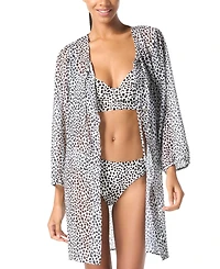 Michael Michael Kors Women's Chiffon Button-Front Cover-Up
