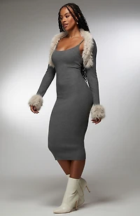 Bebe Women's x Ciara Two Piece Sweater Dress
