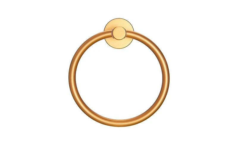 Slickblue Towel Ring Golden Gold, Bath Hand Thicken Space Aluminum Round Holder for Bathroom