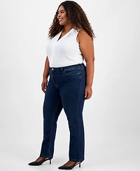 Jones New York Plus Lexington Straight-Leg Jeans